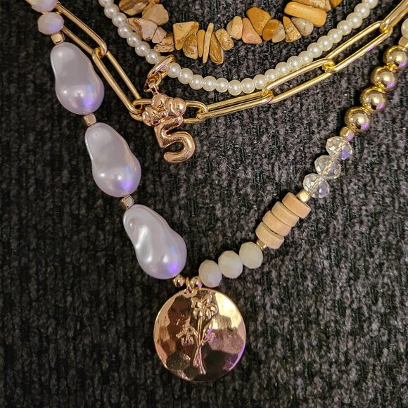 NWOT Multi Layered 1PC Necklace - Picture 3 of 4